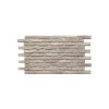 PU 3D panel Rustic White – dekoratív burkolat kőhatással (119x63 cm)