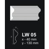 Az ablak körüli díszléc LW 05 (Dĺžka profilu 150 cm)