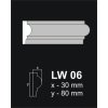 Az ablak körüli díszléc LW 06 (Dĺžka profilu 150 cm)