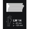Az ablak körüli díszléc LW 14 (Dĺžka profilu 150 cm)