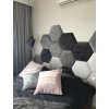 Kárpitozott panel HEXAGON (Rozmer panelu 150 mm, Tkaniny Dappi Standard)