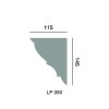 LP 080 - 145x115mm méretű párkányszalag (Dĺžka profilu 150 cm)