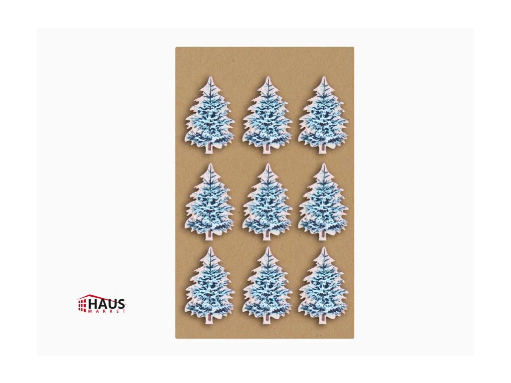 Štipec stromček 9ks drevo 8886461