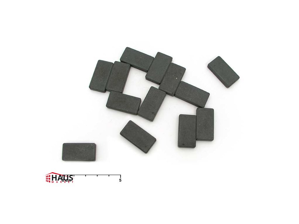 Magnet obdĺžnik šedý 15x28mm