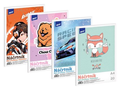 náčrtník A4/20 listov 7500658