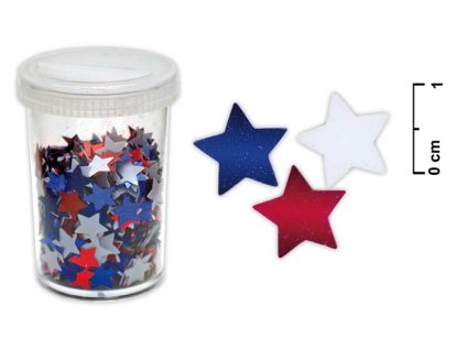 konfety hviezdičky 25g mix farieb 8885413
