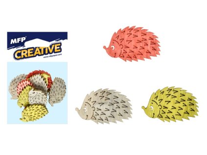 dekorácia ježko 12ks 4cm mix 8885676