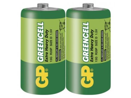 Zinko-chloridová batéria GP Greencell R20 (D)