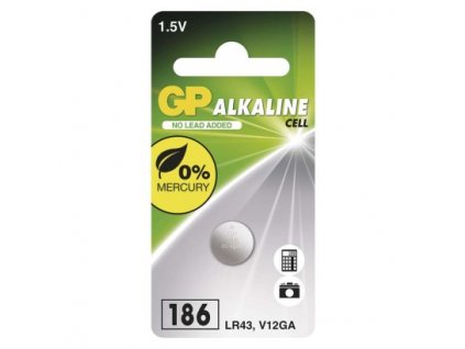 Alkalická gombíková batéria GP LR43 (186F)