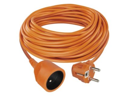 Predlžovací kábel 20 m / 1 zásuvka / oranžový / PVC / 230 V / 1,5 mm2