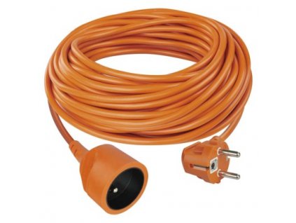 Predlžovací kábel 30 m / 1 zásuvka / oranžový / PVC / 230 V / 1,5 mm2