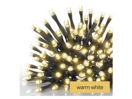 LED vianočná reťaz, 5,6 m, 3x AA, vonkajšia aj vnútorná, teplá biela, časovač