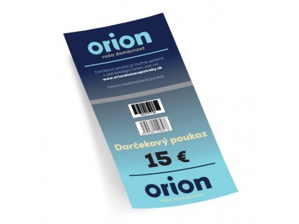 Darčekový poukaz Orion 15 EUR