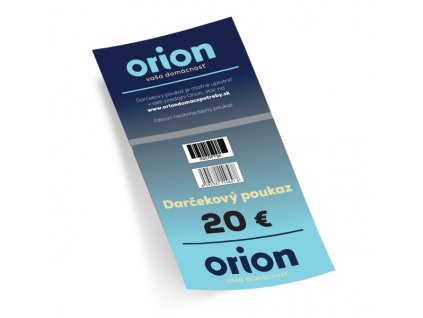Darčekový poukaz Orion 20 EUR