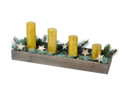 svietnik adventný drevo 53x17cm 8886212