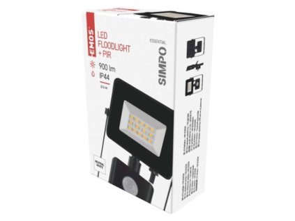 LED reflektor SIMPO s pohybovým čidlom 10,5W neutrálna biela