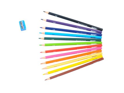 Pastelky ESSENSO 12 ks Voňavé triangular so strúhadlom 6300624