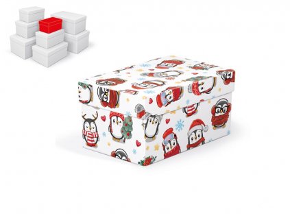 krabička darčeková vianočná B-V009-A 16x10x8cm 5371038