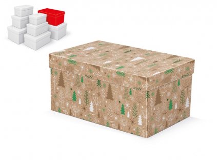 krabička darčeková vianočná B-V008-F 26x17x13cm 5371035