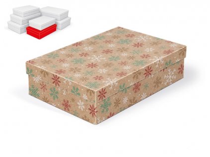 krabička darčeková vianočná A-V009-C 28x18x7cm 5371018