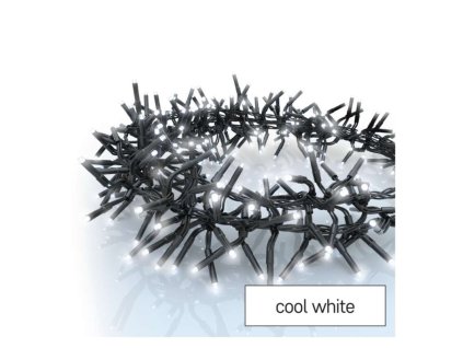 LED vianočná reťaz – ježko, 7,2 m, vonkajšia aj vnútorná, studená biela, programy, časovač