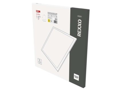 LED panel REXXO backlit 60×60, štvorcový vstavaný biely, 36W neutr.b.