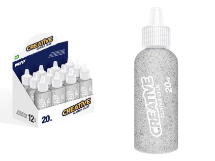 lepidlo glitrové 20ml strieborné 6330760