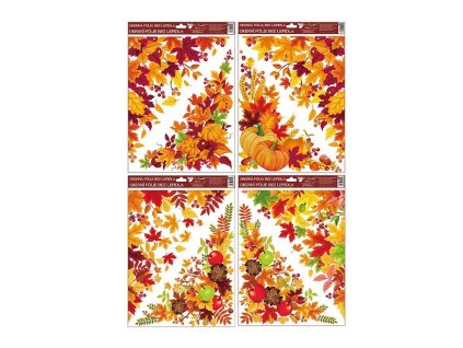 Okenná fólia 963 rohová 38x30cm jesenné lístie