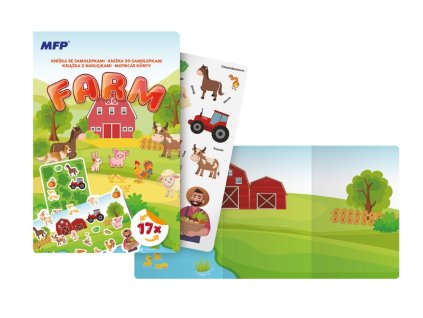 kniha so samolepkami Farma, 12x18cm, 17 samolepiek 1032392