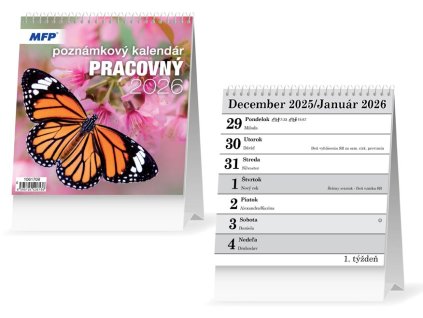 sK Kalendár 2026 stolový Pracovný - poznámkový 1061708