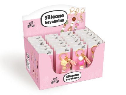 gifty - Display prívesky silikonové 24ks Mix 2 6660020