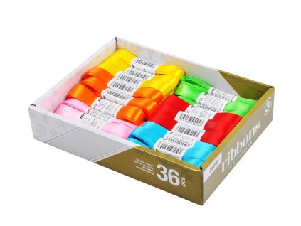 stuha 3m x 1,2cm box mix 2 8886650