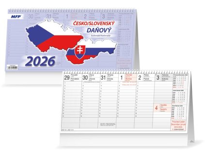 kalendár 2026 stolní Daňový česko/slovenský 1061645