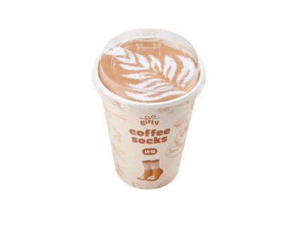 gifty - Ponožky 43- 45 - COFFEE LATTE 1042642