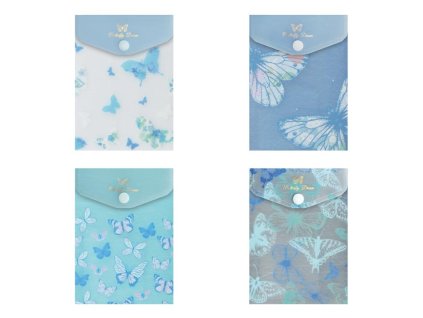 zložka M s cvokom A6 Motýle modrá 5371342