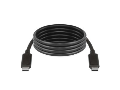 Nabíjací a dátový kábel 2.0 USB-C / USB-C, 1 m, čierny