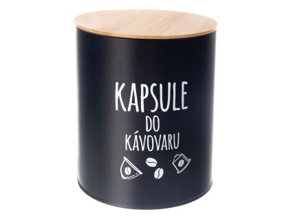 Dóza Kapsule BLACK pr. 16 cm