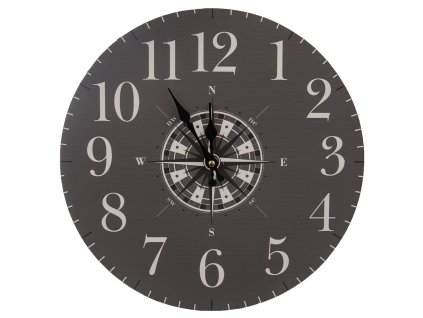 Hodiny nástenné Kompas pr. 34 cm