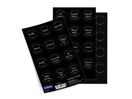 Samolepky na koreničky BLACK