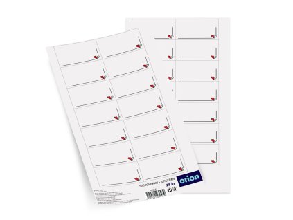 Samolepky SRDIEČKA prázdne