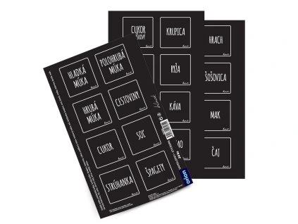 Samolepky na dózy BLACK