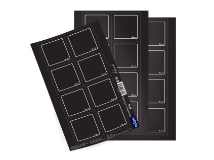 Samolepky na dózy BLACK