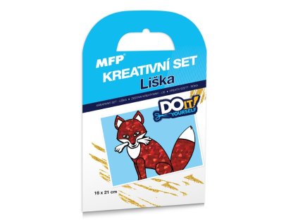 kreatívny set - Líška - fóliová technika 1041995