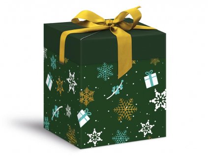 krabička darčeková vianočná 12x12x15cm 5370601