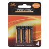 Alkalické batérie AAA 1,5 V 4 ks