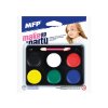 farby na tvár so štetcom - 6 farieb 6300361