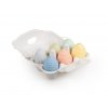 vajíčka plast 6cm/6ks mix farieb a motívov (prelis) 2221729