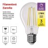LED žiarovka Filament A60 / E27 / 11W (100W) / 1521 lm / teplá biela / stmievateľná