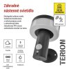 LED záhradné solárne nástenné svietidlo TERION, senzor súmraku, 12,5 x 14,7 x 14,2 cm