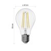 LED žiarovka Filament A60/ E27 / 7,5 W (75 W) / 1 055 lm / neutrálna biela / stmievateľné